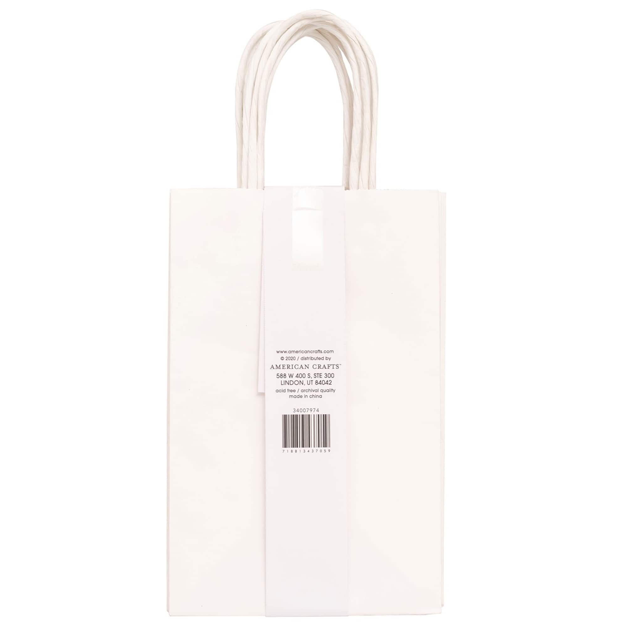 American Crafts™ Fancy That Small White Gift Bags, 6ct.